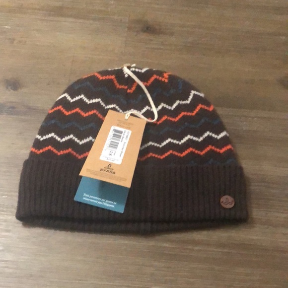 Prana Glacial Beanie Brown Wood Blend - Picture 5 of 9
